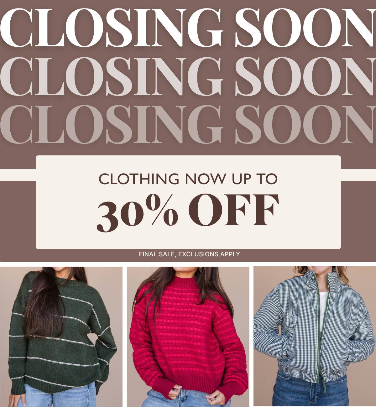 Closing Soon
